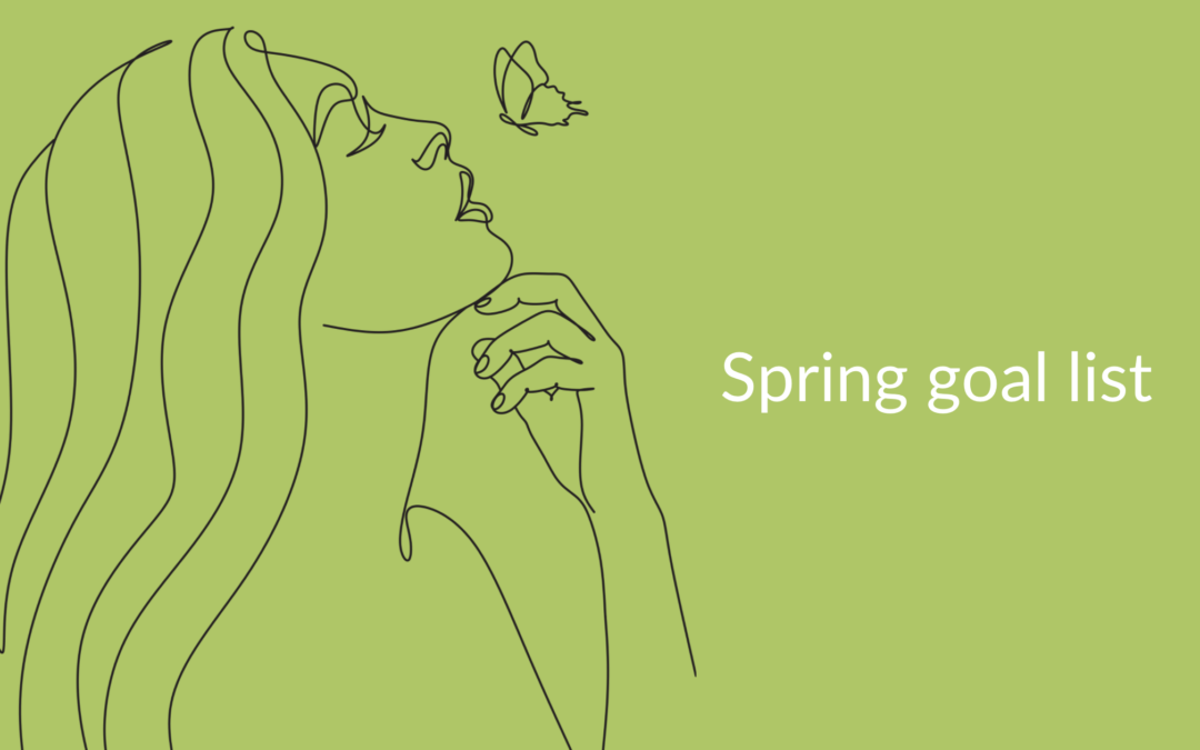 This is an outline image of a girl. It is drawn with one single line creating all of the details for her face and body. She is also shown with a butterfly on her nose. Suggesting that spring is on its way.